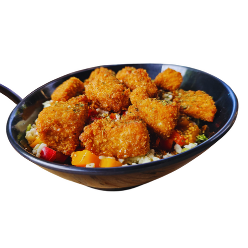 Ensalada de Pechuga empanizada